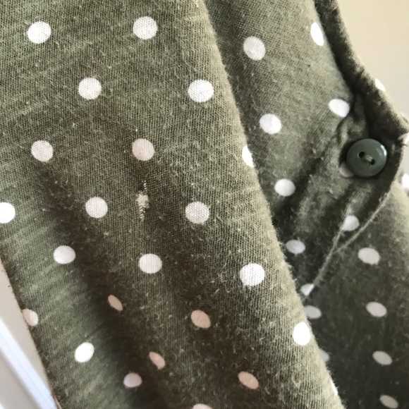 [Loft] Green & White Polka Dot Tank - Picture 6 of 9